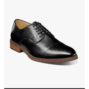 Florsheim Jackson Cap Toe Oxford Dress Shoes Men's Size 9.5 D, Black